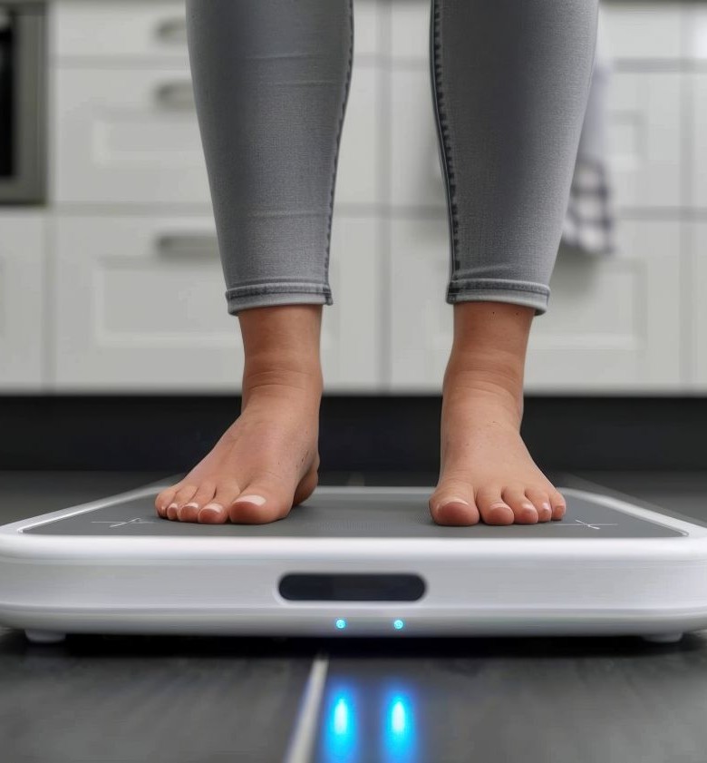 weightloss support woman on scale